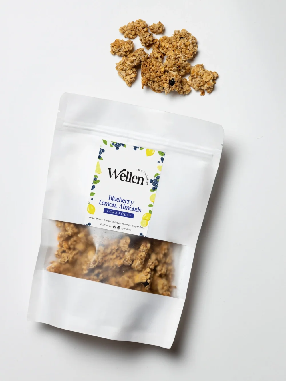 Blueberry lemon, almond granola