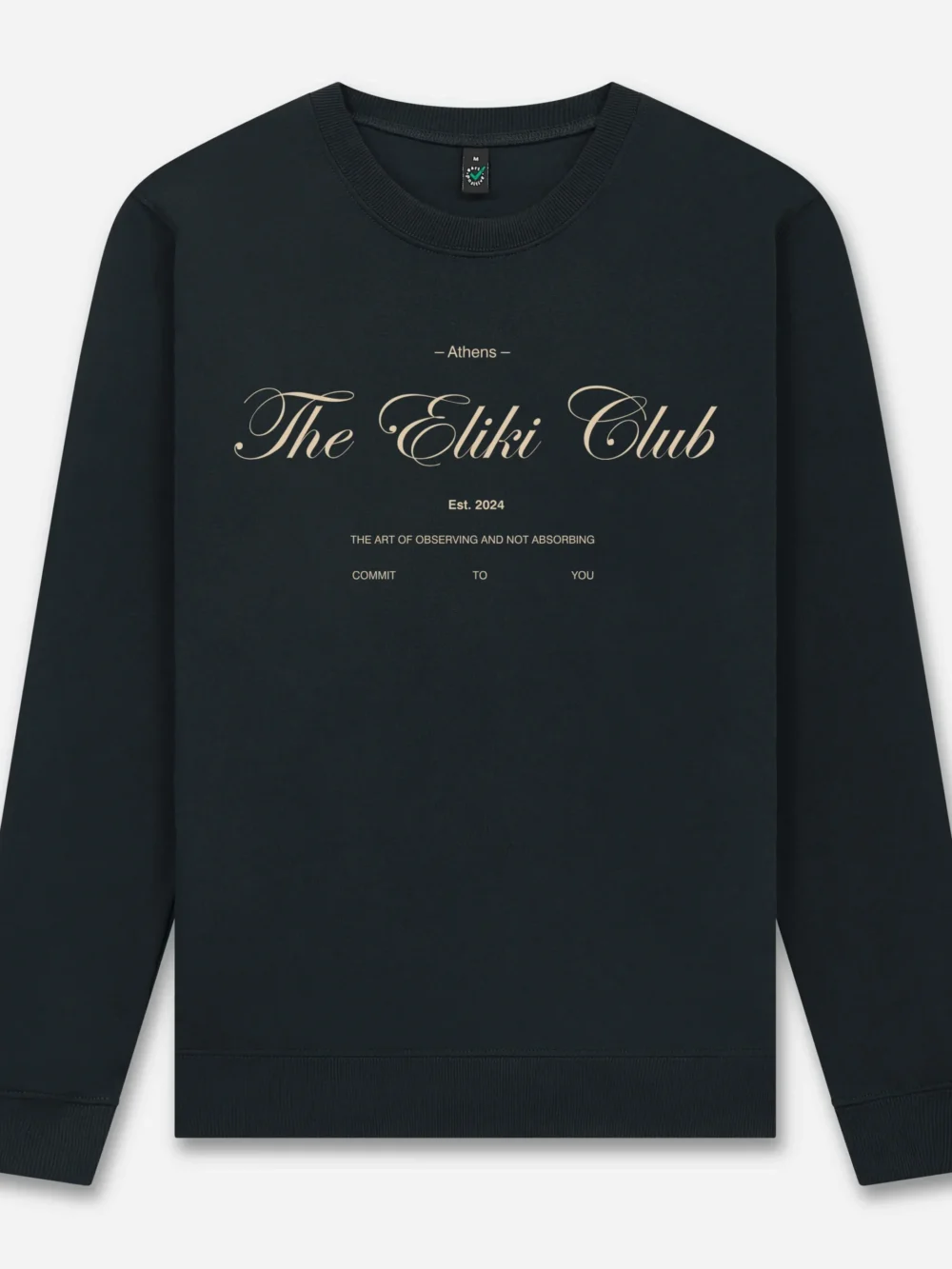 "The Eliki Club" Sweatshirt - Faded Olive, Large
