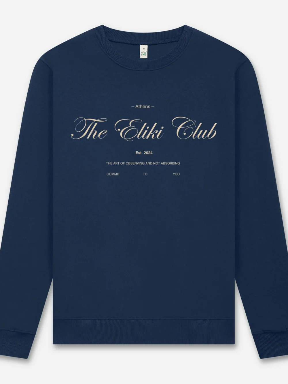 "The Eliki Club" Sweatshirt - Navy, Medium