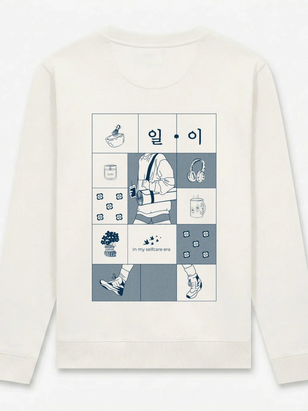 “Selfcare“ Sweatshirt - White, Medium